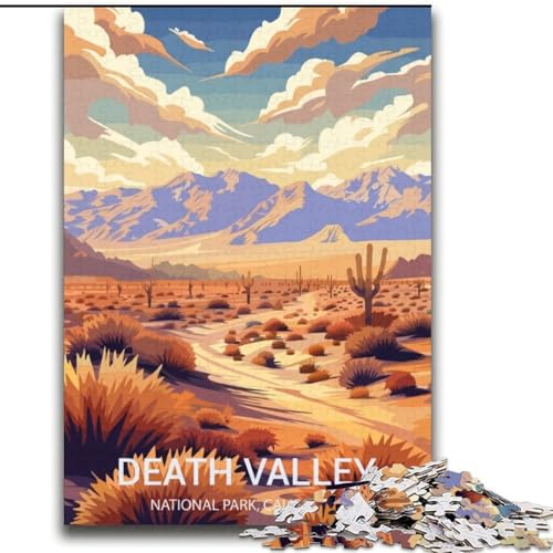Puzzle für Erwachsene, 1000 Teile, Death Valley Nationalpark Anspruchsvolles Spiel und Familienspiel mit vollständig ineinandergreifenden, zufällig geformten Teilen (38x52cm), 1000 Teile von NGZITNFXL