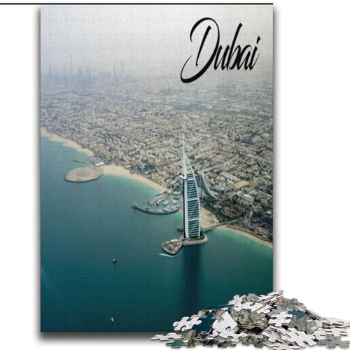 Puzzle für Erwachsene und Teenager, 1000 Teile, Dubai, pädagogisches Spielzeug zum Stressabbau, Geschenke für Freunde und Familie (38x52cm), 1000 Teile von NGZITNFXL