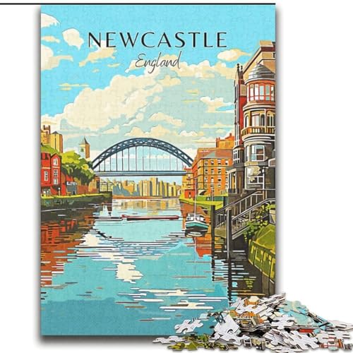 Puzzle für Erwachsene und Teenager, 1000 Teile, Newcastle-Reise, pädagogisches Spielzeug zum Stressabbau, Geschenke für Freunde und Familie (38x52cm), 1000 Teile von NGZITNFXL