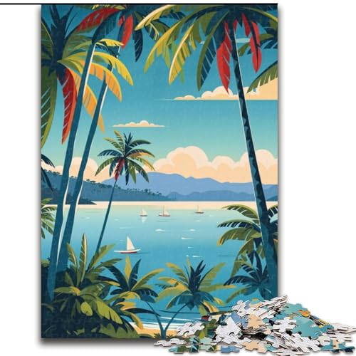 Puzzle für Jugendliche, 1000 Teile, Papua-Neuguinea, Spielzeug, Denkspiel zur Heimdekoration, für Kinder ab 14 Jahren (50x75cm), 1000 Teile von NGZITNFXL