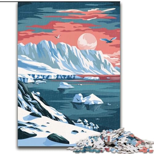 Puzzle für Teenager, 1000 Teile, Arktische Landschaft, anspruchsvolles Spiel und Familienspiel, EIN Kunstwerk für 14-Jährige (50x75cm), 1000 Teile von NGZITNFXL