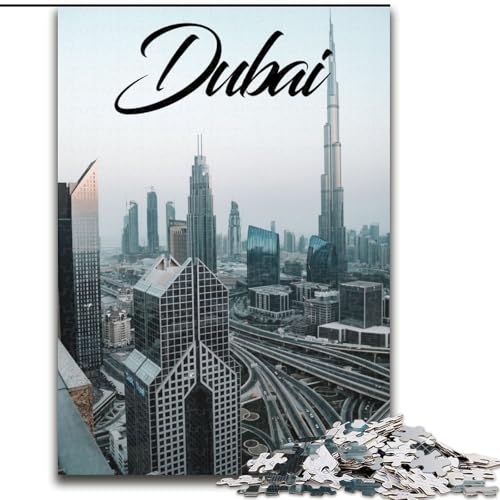 Puzzle für Teenager, 1000 Teile, Dubai, für Lernspiele, Herausforderung, Spielzeug, Künstlersammlung, Bildende Kunst (50x75cm), 1000 Teile von NGZITNFXL