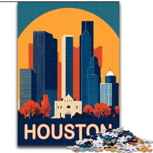 Puzzle für Teenager, Houston, anspruchsvolles Spiel und Familienspiel, ganze Familie (50x75cm), 1000 Teile von NGZITNFXL
