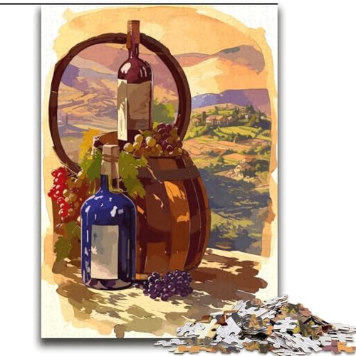 Puzzle für Teenager Herbst im Weinberg, Kalifornien, anspruchsvolles Spiel und Familienspiel, ganze Familie (38x52cm), 1000 Teile von NGZITNFXL