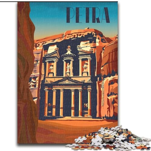 Puzzle für Teenager Petra Majesty, anspruchsvolles Spiel und Familienspiel, ganze Familie (50x75cm), 1000 Teile von NGZITNFXL