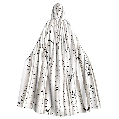 Umhang mit Kapuze und Birkenbaum-Motiv, für Halloween, Weihnachten, Cosplay, Kostüm, Maskerade Umhang mit Kapuze und Birkenbaum-Motiv, für Halloween, Weihnachten, Cosplay, Kostüm, Maskerade von NHGFVT