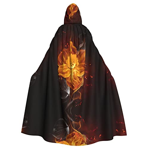 Umhang mit Kapuze und Flammen-Motiv für Halloween, Weihnachten, Cosplay, Kostüm, Maskerade Umhang mit Kapuze und Flammen-Motiv für Halloween, Weihnachten, Cosplay, Kostüm, Maskerade von NHGFVT
