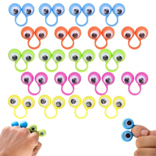 NHPY 20 Stück buntes Finger Spielzeug, Augen Fingerpuppen Party Taschen Spielzeug für Kindergeburtstags Halloween Party,mitgebsel kindergeburtstag NHPY 20 Stück buntes Finger Spielzeug, Augen Fingerpuppen Party Taschen Spielzeug für Kindergeburtstags Halloween Party,mitgebsel kindergeburtstag von NHPY
