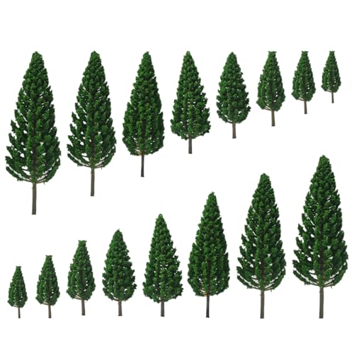 NHQZ 16 Stück Modellbau Bäume,Miniatur deko, 3.5cm - 11cm Modell Bäume Miniatur, Zug Bäume Eisenbahn Landschaft Diorama Baum Architektur Bäume, für DIY Landschaft, Mini Landschaftsgestaltung Deko Baum NHQZ 16 Stück Modellbau Bäume,Miniatur deko, 3.5cm - 11cm Modell Bäume Miniatur, Zug Bäume Eisenbahn Landschaft Diorama Baum Architektur Bäume, für DIY Landschaft, Mini Landschaftsgestaltung Deko Baum von NHQZ