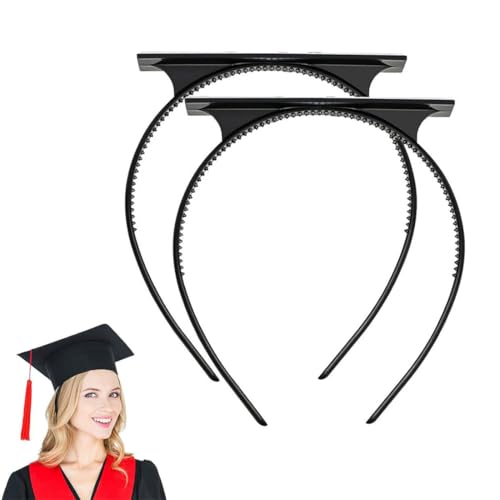 NHQZ 2 Stück Graduierung Kappe Stirnband für Abitur Studium Bachelor Abschluss Examen Hochschule Doktortitel Student, Graduierung Kappe Zubehör von NHQZ