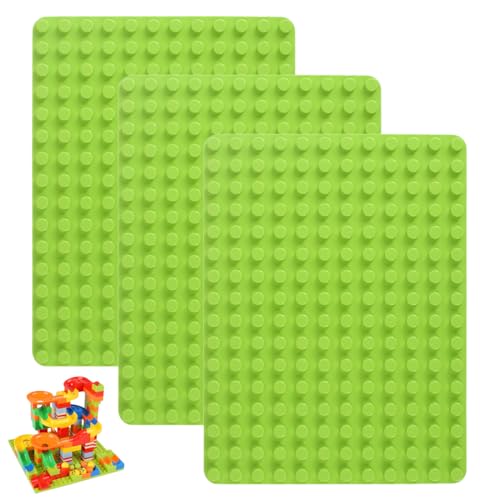 NHQZ 3 Stück Große Bauplatte Kompatibel Bausteine Grundplatte 25.5 x 19.2 cm Baseplate Grün Classic Bauplatte Basic Platten für Kreatives für Kleinkinder, Mädchen und Jungen, Konstruktionsspielzeug NHQZ 3 Stück Große Bauplatte Kompatibel Bausteine Grundplatte 25.5 x 19.2 cm Baseplate Grün Classic Bauplatte Basic Platten für Kreatives für Kleinkinder, Mädchen und Jungen, Konstruktionsspielzeug von NHQZ