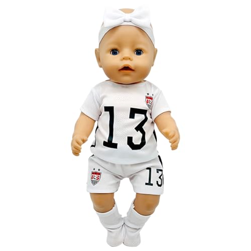 NHQZ Kleidung Outfits für Baby Puppen Puppenkleidung Sommer Kleidung Puppen für 35-45 cm Puppe zubehör Geschenke für Mädchen Jungen, 1 Satz von NHQZ