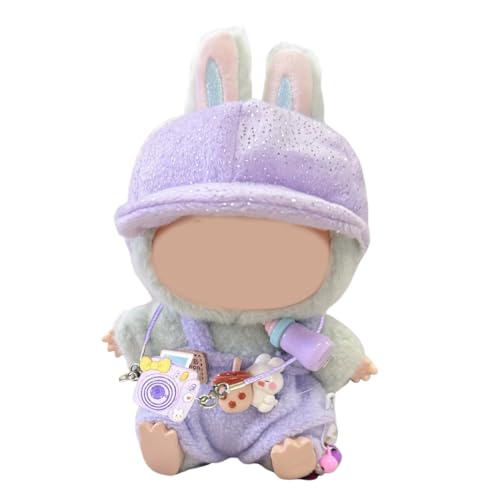 NHQZ Niedliche Mini Plüsch Puppen Kleidung Outfit nur Bekleidungs zubehör für 1abubu kleidung：Overall und Baseballkappe,Cartoon-Kamera，DIY Kinder Geschenke von NHQZ