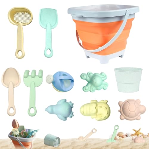 12 Stück Sandspielzeug Strandspielzeug Kinder, Strand Spielzeug Set, Sandkasten Spielzeug mit Faltbares Eimer, Sandschaufel, Sandformen, Gartenspielzeug für Kinder, Sandspielzeug für Mädchen Junge 12 Stück Sandspielzeug Strandspielzeug Kinder, Strand Spielzeug Set, Sandkasten Spielzeug mit Faltbares Eimer, Sandschaufel, Sandformen, Gartenspielzeug für Kinder, Sandspielzeug für Mädchen Junge von NHYDZSZ
