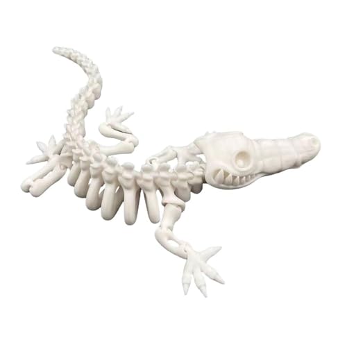 3D-gedrucktes Skelett-Krokodil, 30,5 cm voll bewegliches, flexibles Kristall-Krokodil, 3D-gedrucktes Tierspielzeug, Zappelspielzeug for Erwachsene bei Autismus, ADHS, Heimbüro-Dekoration, Chefschreibt 3D-gedrucktes Skelett-Krokodil, 30,5 cm voll bewegliches, flexibles Kristall-Krokodil, 3D-gedrucktes Tierspielzeug, Zappelspielzeug for Erwachsene bei Autismus, ADHS, Heimbüro-Dekoration, Chefschreibt von NIANE