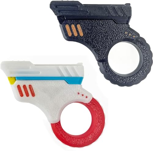 NIANE 2er-Pack Stressabbau-EDC-Gyro-Fingerspielzeug, 3D-Gedruckter Fidget-Slider, Fidget-Flipper-Ratschenrad for Erwachsene, Stressabbau-Fidget-Spinner zur Angstlinderung (Color : 2-Pack Mix B) von NIANE