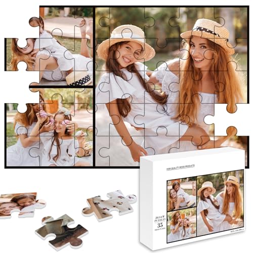 Foto-Puzzle 35-1000 Teile/inkl selbst gestalten Fotopuzzle， individuelles Puzzle für Erwachsene und Kinder Benutzerdefiniert Puzzle perfektes Fotogeschenk von NIBESSER