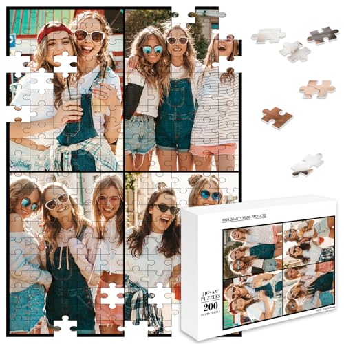 Foto-Puzzle 35-1000 Teile/inkl selbst gestalten Fotopuzzle， individuelles Puzzle für Erwachsene und Kinder Benutzerdefiniert Puzzle perfektes Fotogeschenk von NIBESSER