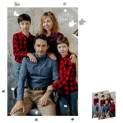 Personalisiertes Puzzle mit eigenem Bild Foto-Puzzle 20-1500 Teile individuelles Puzzle für Erwachsene und Kinder Benutzerdefiniert Puzzle Geburtstage, Muttertag, Valentinstag & Hochzeiten von NIBESSER