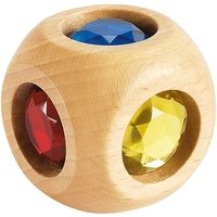 NIC 103179 - Dusyma Märchenwürfel aus Holz, Farb-Würfel mit Acryl-Edelsteinen, 3,5 cm von NIC