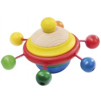 NIC 61530 - Klapper-Kreisel, bunt, Holz, Durchmesser: 6,5 cm von NIC