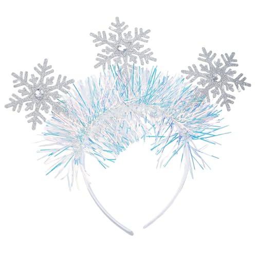 NICENEEDED Weihnachten Stirnbänder Glitzer Schneeflocke Strass Kopfschmuck für Frauen Halloween Party Cosplay Kostüm NICENEEDED Weihnachten Stirnbänder Glitzer Schneeflocke Strass Kopfschmuck für Frauen Halloween Party Cosplay Kostüm von NICENEEDED