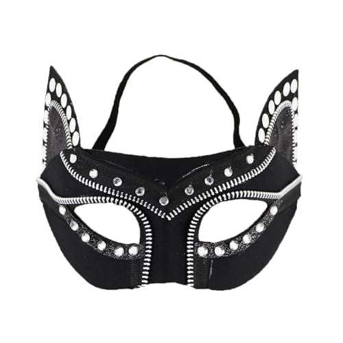 NICEYEA Catwoman Sensual EVA Maske, Damen Katze Maske Catwoman Halloween Party Cosplay Karneval Valentinstag Maskerade Party von NICEYEA