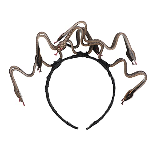 NICEYEA Medusa Schlangen Stirnband Kopfschmuck Schlangenhaarreif Vintage Cosplay Kostüm Haar Karneval Halloween Maskerade Party Supplies Zubehör Kopfbügel griechische Mythologie von NICEYEA