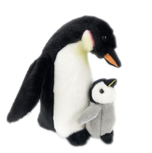 NICEYEA Niedlich Plüschspielzeug Pinguin mit Baby Plüschtier Kuscheltier Stofftier Pinguin Plüschpuppe Geburtstagsgeschenk für Baby Kinder Mädchen von NICEYEA
