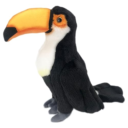 NICEYEA Tukan Stofftier 30 cm, realistischer Tukan Plüsch, weiches kuscheliges Tukan-Vogelspielzeug für Kinder, Geburtstag, Weihnachten, Heimdekoration NICEYEA Tukan Stofftier 30 cm, realistischer Tukan Plüsch, weiches kuscheliges Tukan-Vogelspielzeug für Kinder, Geburtstag, Weihnachten, Heimdekoration von NICEYEA