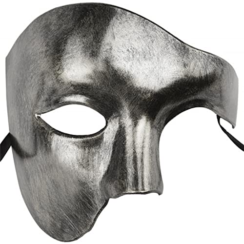 NICEYEA Venezianische Maske Herren Damen Phantom Of The Opera Vintage Design Venezianische Karneval Maskerade Maske Karnevalsmasken Römische Tanzmaske Kostüm für Halloween Karneval Ball Party Oper von NICEYEA
