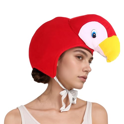 Papageienkostüm-Hut für Erwachsene und Kinder, niedlicher Plüschhut, Vogel-Kopfschmuck, Vogelkostüm, Hüte, Verkleidungsparty, Kopfbedeckung, Cosplay-Requisiten für Tier-Motto-Party, Cosplay, Halloween Papageienkostüm-Hut für Erwachsene und Kinder, niedlicher Plüschhut, Vogel-Kopfschmuck, Vogelkostüm, Hüte, Verkleidungsparty, Kopfbedeckung, Cosplay-Requisiten für Tier-Motto-Party, Cosplay, Halloween von NICEYEA