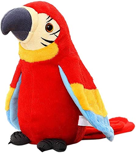 NICEYEA Niedlicher sprechender Papagei, elektronische Aufzeichnung, Vogel, wiederholen, was Sie sagen, winkende Flügel, lustiges Plüsch-Vogelspielzeug, Weihnachtsgeschenk, Geburtstagsgeschenk für NICEYEA Niedlicher sprechender Papagei, elektronische Aufzeichnung, Vogel, wiederholen, was Sie sagen, winkende Flügel, lustiges Plüsch-Vogelspielzeug, Weihnachtsgeschenk, Geburtstagsgeschenk für von NICEYEA
