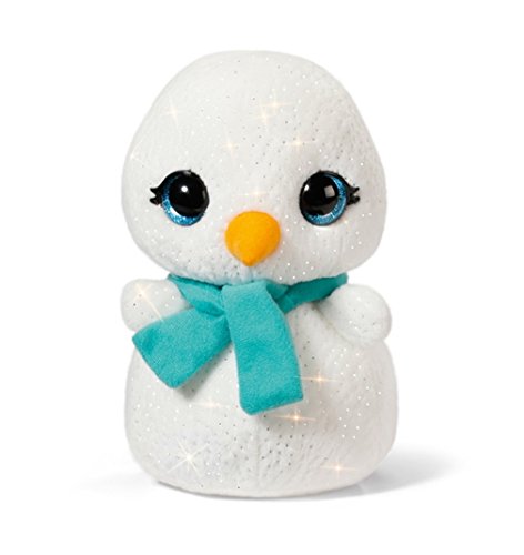 Kuscheltier Schneemann NICIdoos 16cm, Plüschtier mit Glitzeraugen von NICI
