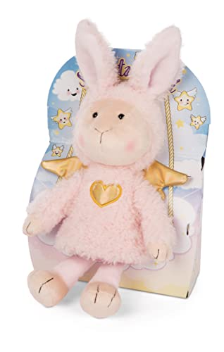 Kuscheltier Schutzengel Hase La La Bunnie 30cm mit goldenem Herz & Flügeln in Geschenkbox – Schaf-Engel Plüschtier für Mädchen, Jungen & Babys – Stofftier zum Kuscheln, Spielen & Schenken von NICI