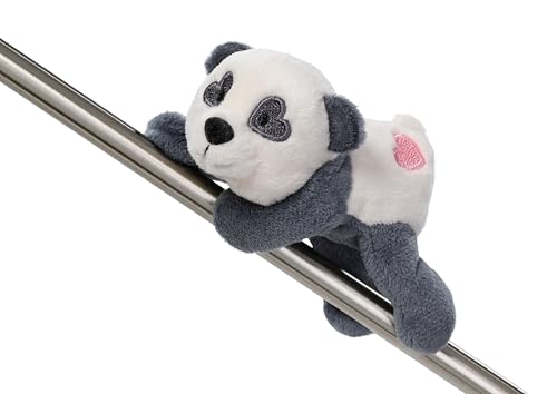 MagNICI Love Panda 12cm - schwarz - Kuscheltier mit Magnet – Plüschtier haftet auf Metalloberflächen, Magnettafeln und Taschenhänkel als Reisebegleiter – tolle Geschenkidee | 62607 von NICI