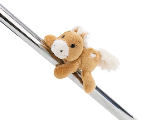 MagNICI Pferd Holly K. Pony 12cm - braun - Kuscheltier mit Magnet – Plüschtier haftet auf Metalloberflächen, Magnettafeln und Taschenhänkel als Reisebegleiter – tolle Geschenkidee | 62232 von NICI