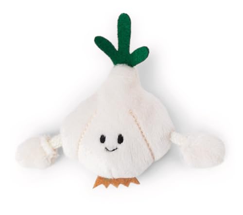 Mini MagNICI Knoblauch 7cm - Weiss - Kuscheltier mit Magnet – Plüschtier haftet auf Metalloberflächen, Magnettafeln und Taschenhänkel als Reisebegleiter – tolle Geschenkidee | 61868 von NICI