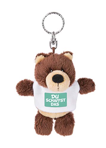 NICI 10cm, braun 44710 Schlüsselanhänger Bär mit T-Shirt Du schaffst NICI 10cm, braun 44710 Schlüsselanhänger Bär mit T-Shirt Du schaffst von NICI