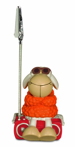 NICI 27709 - Fotohalter Schaf mit orangem Pullover Jolly Mäh von NICI