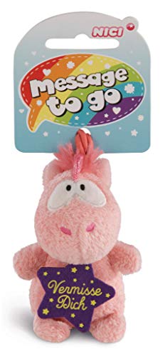NICI 42732, 8 cm Anhänger Einhorn Merry Heart Vermisse, rosa von NICI
