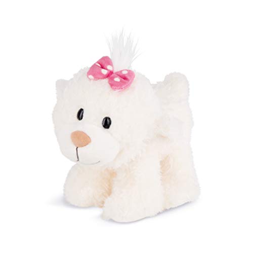 NICI 43347, 19 cm Kuscheltier kleine Bären-Schwester stehend, weiß von NICI