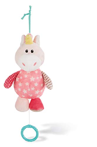 NICI 43657 Musical Soft Toy Unicorn, 18 cm Spieluhr Einhorn Stupsi, rosa von NICI