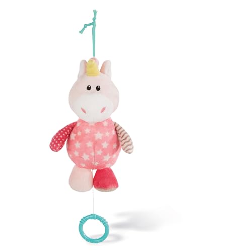 NICI 43657 Musical Soft Toy Unicorn, 18 cm Spieluhr Einhorn Stupsi, rosa von NICI