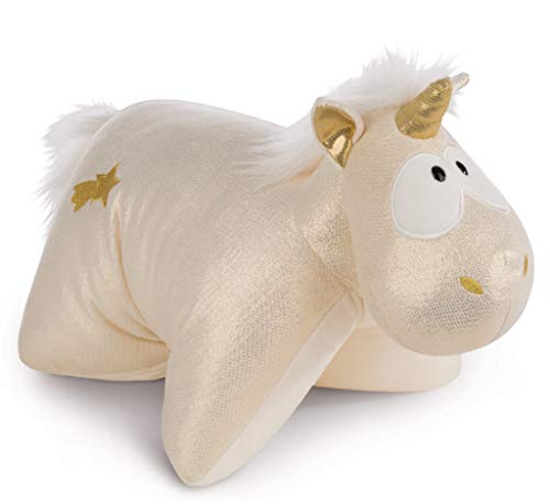 NICI 43727 Kuscheltier-Kissen 2in1 Einhorn Shooting Star Plüsch Theodor 40x30cm, Gold von NICI