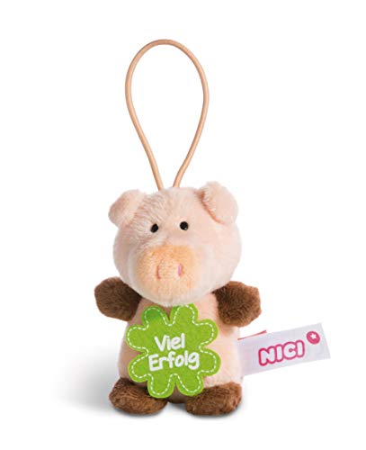 NICI 44864 Anhänger Schwein mit Spruch Viel Erfolg 8cm mit Loop, rosa/braun NICI 44864 Anhänger Schwein mit Spruch Viel Erfolg 8cm mit Loop, rosa/braun von NICI