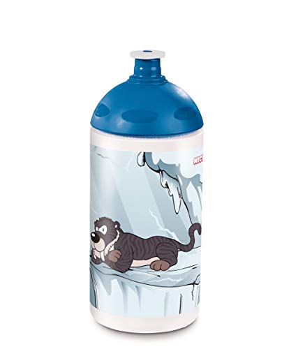 NICI 45463 Trinkflasche, Stone Age Friends, 0,5l, blau/weiß NICI 45463 Trinkflasche, Stone Age Friends, 0,5l, blau/weiß von NICI