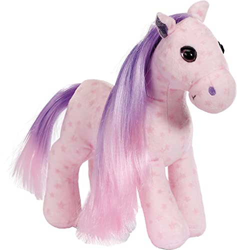 NICI 45880 Styling Soulmates Princess 25 cm Zubehör in Geschenkbox – Plüschtier Kuscheln, Spielen und Frisieren – Stofftier Pferd, pink von NICI