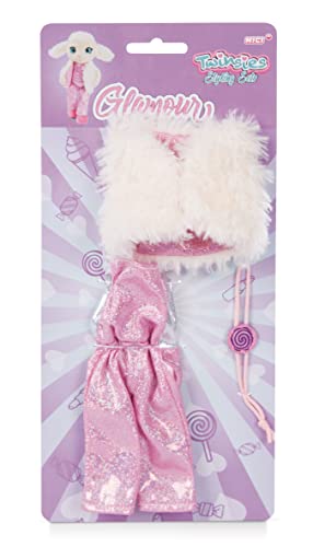 NICI 45910 Fashion Set für Twinsies Plüschpuppen Glamour, 3-teilig, pink von NICI