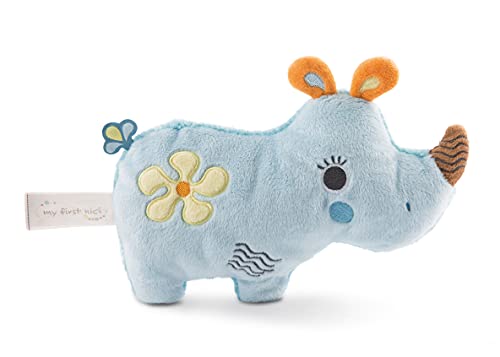 NICI 46573 Schmustier 2D Nashorn Manuffi 20cm – Plüschtier für Babys & Kleinkinder– Flauschiges Stofftier zum Kuscheln & Spielen – Kuscheliges Schmusetier ab 0+ Monaten, blau NICI 46573 Schmustier 2D Nashorn Manuffi 20cm – Plüschtier für Babys & Kleinkinder– Flauschiges Stofftier zum Kuscheln & Spielen – Kuscheliges Schmusetier ab 0+ Monaten, blau von NICI